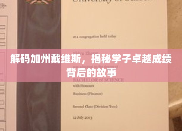 解码加州戴维斯，揭秘学子卓越成绩背后的故事