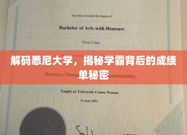 探寻悉尼学霸的秘密，成绩单背后的不为人知故事
