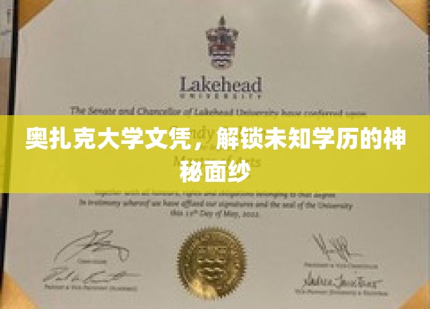 揭开奥扎克大学文凭背后的学历奥秘