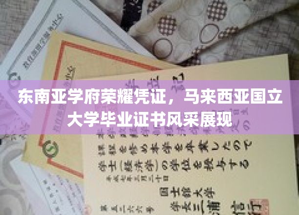 东南亚学府荣耀凭证，马来西亚国立大学毕业证书风采展现