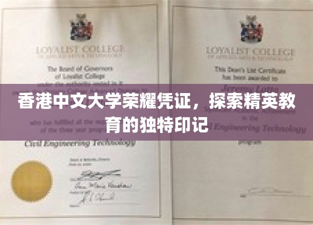 解码港中大精英传奇，荣耀凭证背后的独特印记