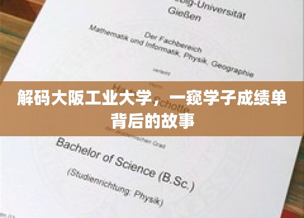 揭开大阪工业大学学子成绩单背后的成长奥秘