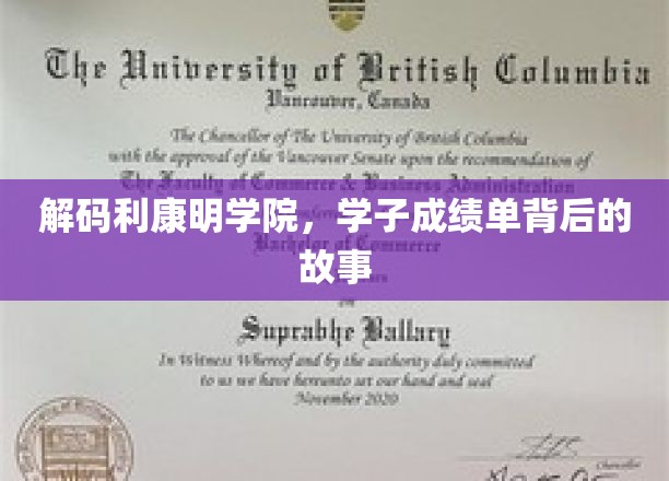 解码利康明学院，学子成绩单背后的故事