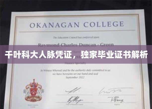 解码千叶科大人脉金钥匙，揭秘毕业证书背后的价值密码
