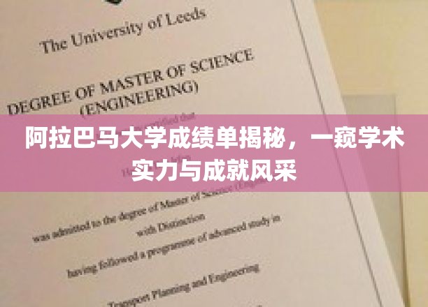 阿拉巴马大学成绩单揭秘，探寻学术实力与辉煌成就背后的秘密
