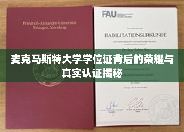 麦克马斯特大学学位证，揭开荣耀背后的严谨认证之路