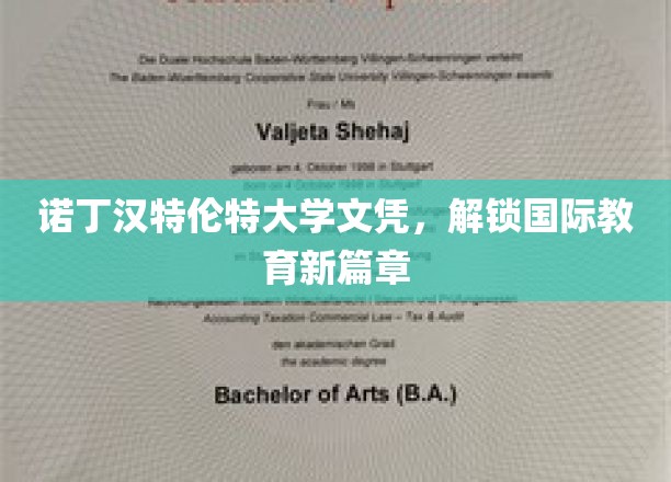 诺丁汉特伦特文凭引领，国际教育界迎来全新里程