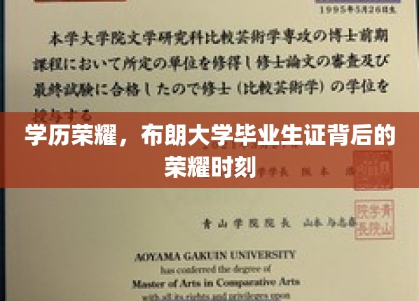 布朗大学荣耀启航，毕业生证见证的辉煌成就时刻