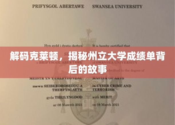 解码克莱顿，揭秘州立大学成绩单背后的故事