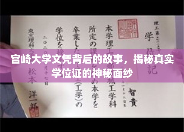 探寻宫崎大学文凭背后的传奇，揭秘学位证的神秘之旅
