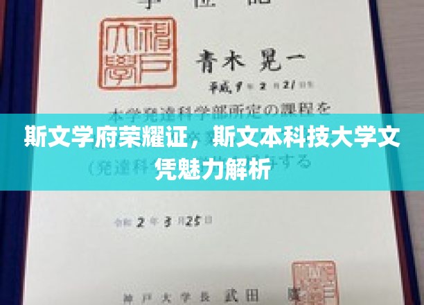 斯文荣耀映校园，揭秘斯文本科文凭的学术魅力