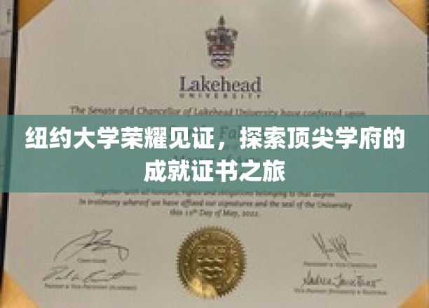 纽约大学巅峰荣耀，揭秘精英学府的卓越成就证书之旅