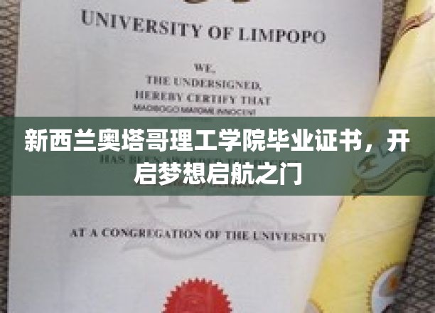 新西兰奥塔哥理工学院毕业证书，开启梦想启航之门