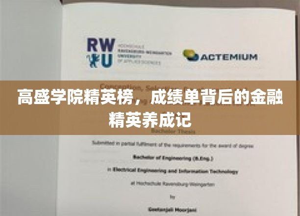 解码高盛精英之路，揭秘金融奇才的成长轨迹