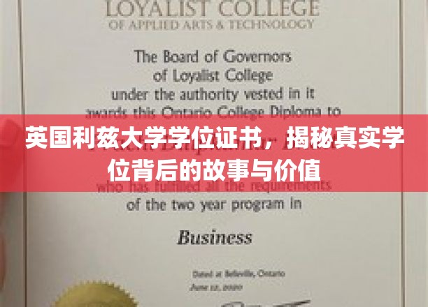 英国利兹大学学位证书，揭秘真实学位背后的故事与价值