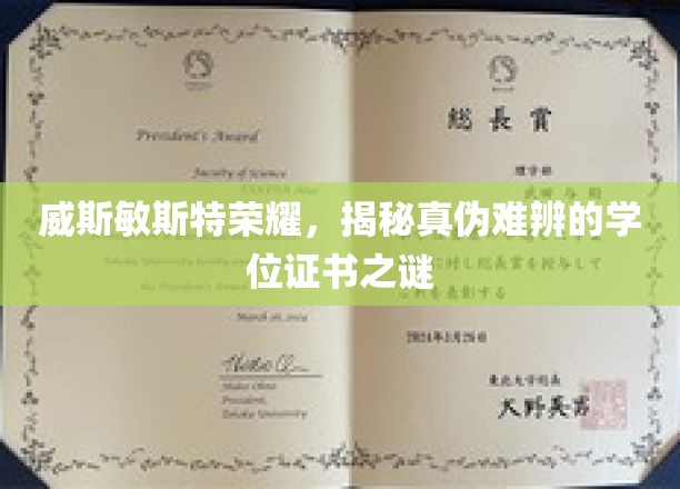 威斯敏斯特荣耀，揭秘真伪难辨的学位证书之谜