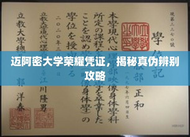 迈阿密大学荣誉证书鉴别宝典，掌握真假识别技巧