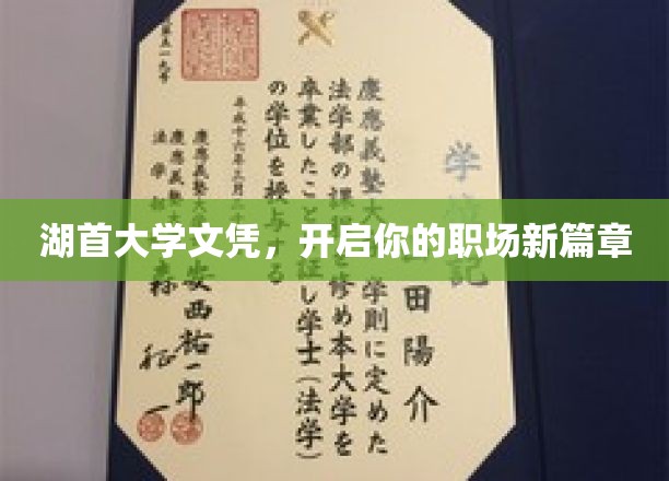 湖首大学文凭，开启你的职场新篇章