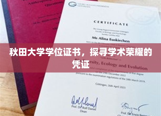 秋田大学荣耀印记，揭秘学位证书背后的学术传奇