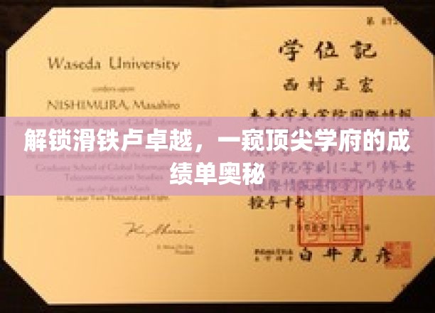 探索顶尖名校滑铁卢的卓越之路，揭秘其不凡成绩背后的秘密