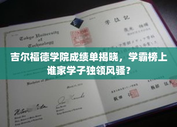 吉尔福德学院成绩单揭晓，学霸榜上谁家学子独领风骚？
