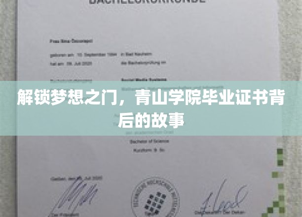 毕业证书背后的奇缘，揭秘青山学院的秘密世界