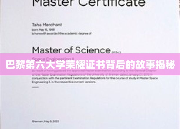 巴黎第六大学荣耀证书背后的故事揭秘