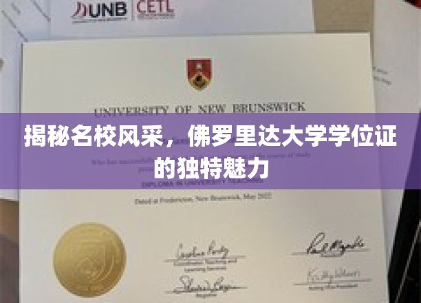 探寻佛罗里达大学学位证的别样荣耀，名校风采背后的独特印记