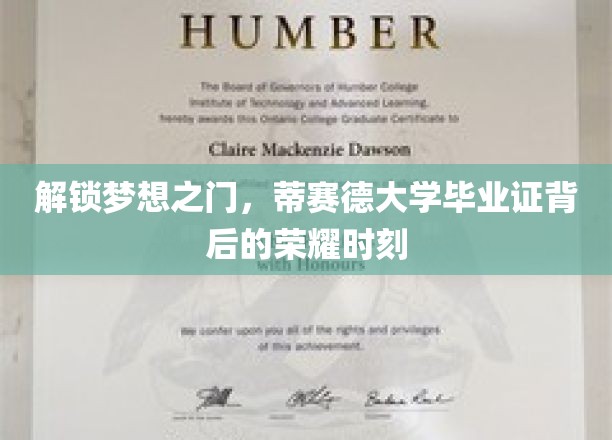 揭开荣耀序幕，蒂赛德大学毕业生证书背后的非凡成就