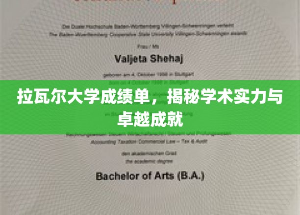 拉瓦尔大学成绩单，探秘学术巅峰与卓越风采