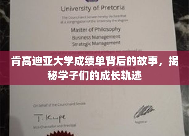 肯高迪亚大学成绩单背后的故事，揭秘学子们的成长轨迹