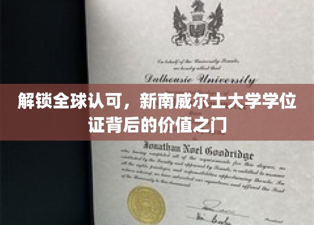 国际通行证背后的奥秘，新南威尔士大学学位证的全球价值揭秘