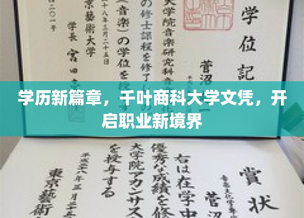 千叶商科新文凭引领，解锁职场升级新篇章