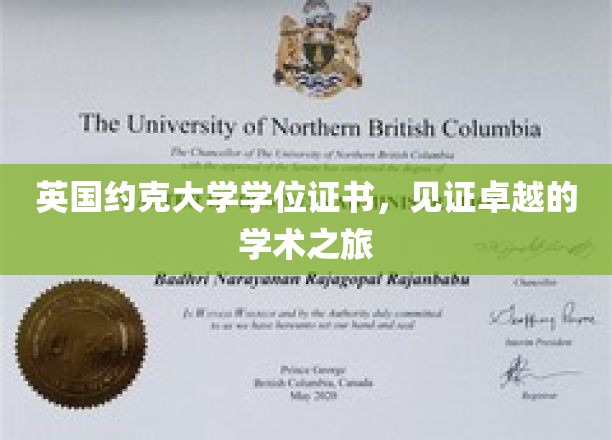 探寻英国约克大学荣耀，学位证书映照学术巅峰之旅