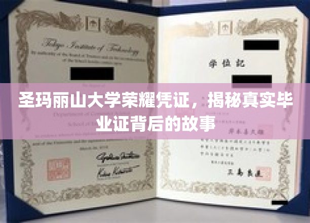 探寻圣玛丽山大学毕业证背后的荣耀传奇