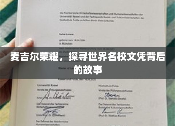 麦吉尔荣耀，探寻世界名校文凭背后的故事