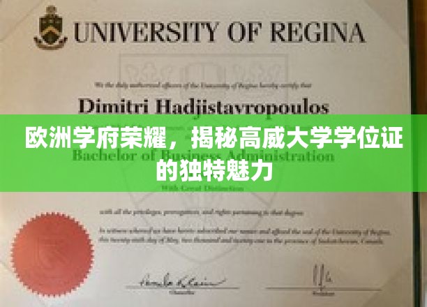 欧陆学术明珠，高威大学学位证的非凡风采