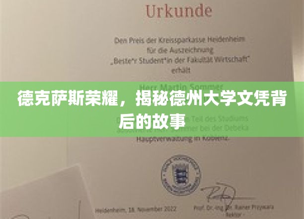 德州大学荣耀揭秘，文凭背后的传奇故事