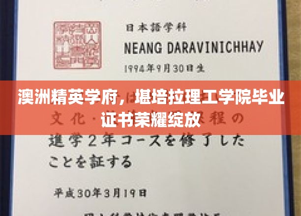 堪培拉理工学院荣耀时刻，精英学子毕业证书闪耀澳洲