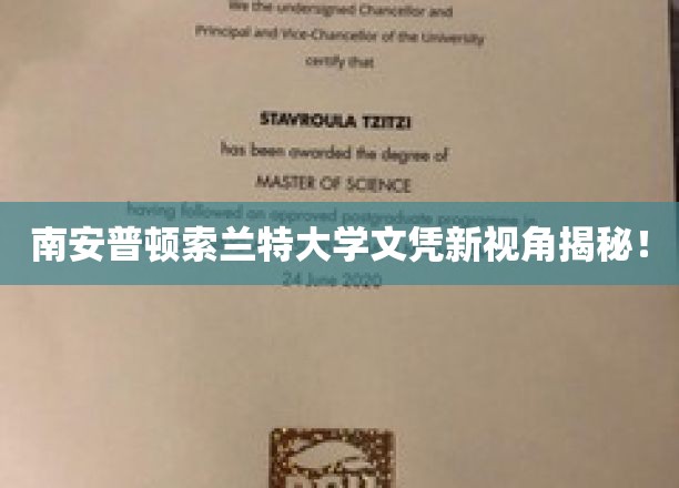 探索南安普顿索兰特大学文凭背后的独特魅力