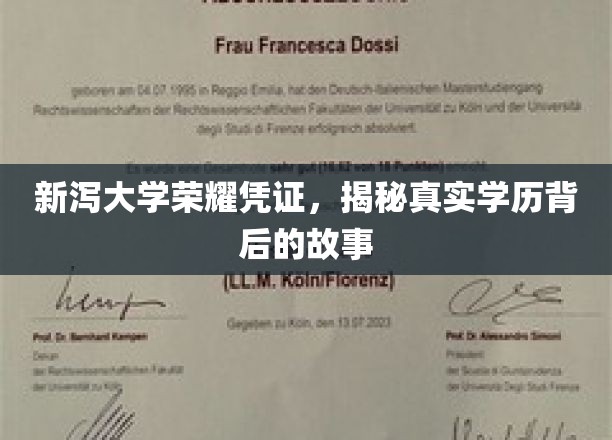 探寻新泻大学荣耀背后的真实学历传奇