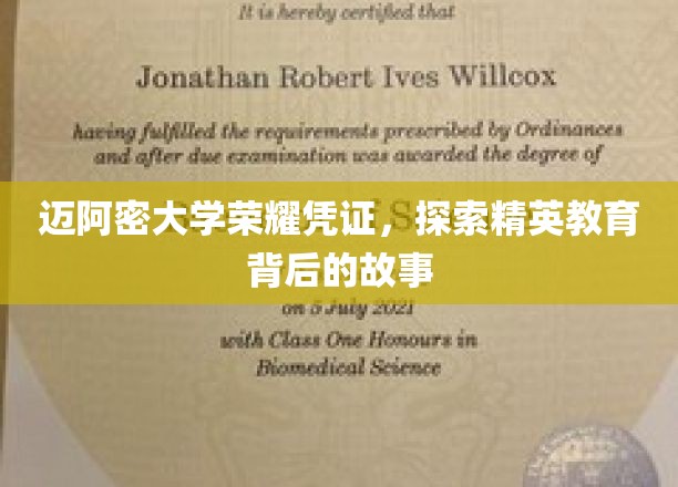 迈阿密精英学府，揭秘荣耀凭证背后的神秘故事