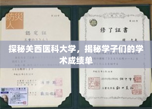 关西医科大学风云录，揭秘学子卓越成绩背后的故事