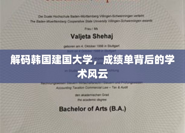 解码韩国建国大学，成绩单背后的学术风云