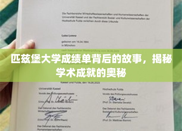 匹兹堡大学成绩单背后的故事，揭秘学术成就的奥秘