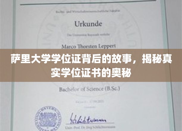 萨里大学学位证书背后的故事，揭秘真实学位证书的奥秘
