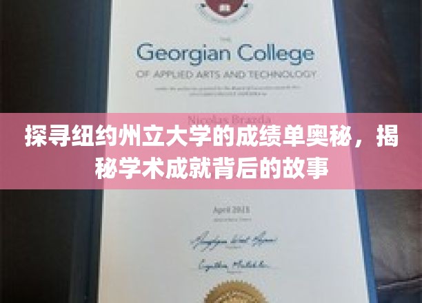 纽约州立大学成绩单背后的秘密，揭秘学子成就的轨迹