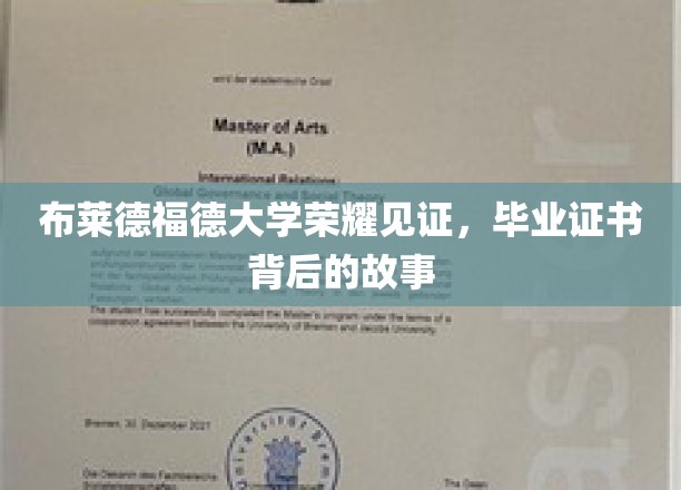 布莱德福德荣耀瞬间，一纸证书背后的成长足迹