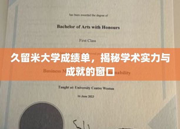 久留米大学成绩单，揭秘学术实力与成就的窗口