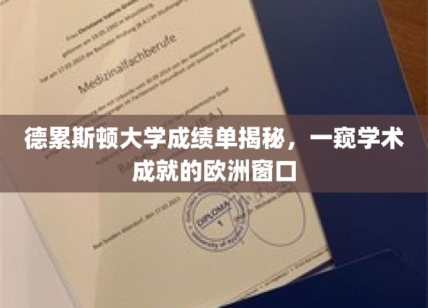 欧洲学府德累斯顿大学，成绩单背后，探秘学术辉煌之路